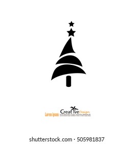 Pine tree.pine tree icon.vector  illustration.