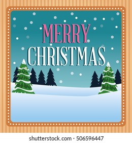 Pine trees of Christmas season design
