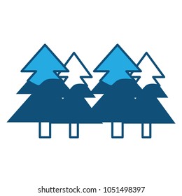 pine trees icon