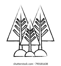 pine trees icon