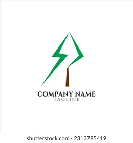pine trees logo design vector illustration with simple style 