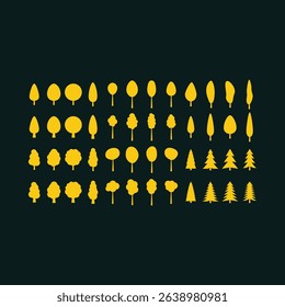 Pine Trees luxury trendy applicable design good abstract vector illustration artwork.eps