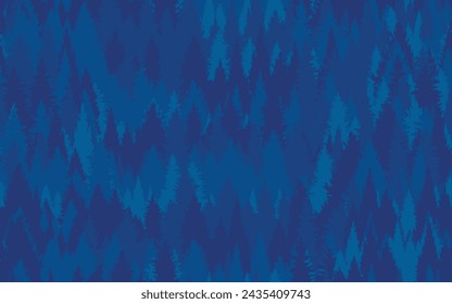 Pine trees spring seamless pattern decorative ornamental jungle theme woods vector pattern paper print textile wallpaper fabric green web background texture