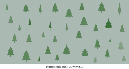 Pine Trees Texture - Vector Background Design
