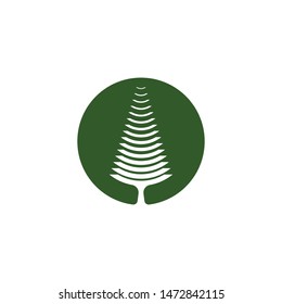 Pine vector icon illustration design