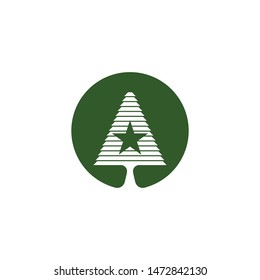 Pine vector icon illustration design