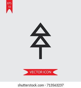 Pine vector icon illustration symbol