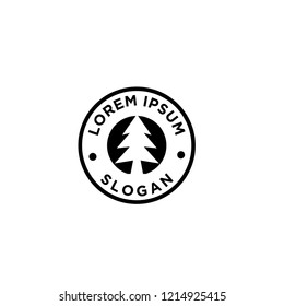 pine wood logo icon designs vector