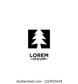 pine wood logo icon designs vector
