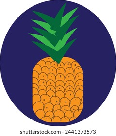 Ananas Frucht Vektor Design und Illustration