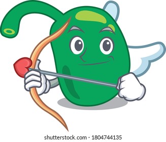 Pineal in sweet romantic cupid cartoon drawing with arrow