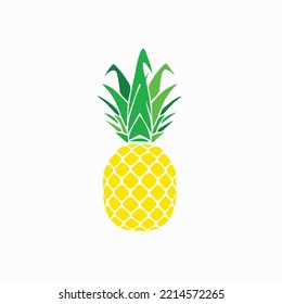 pineaplle with white background . fresh pineapple