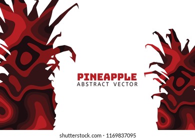 pineapple Abstract illustration vector,banner background 