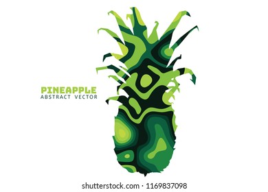 pineapple Abstract illustration vector,banner background 