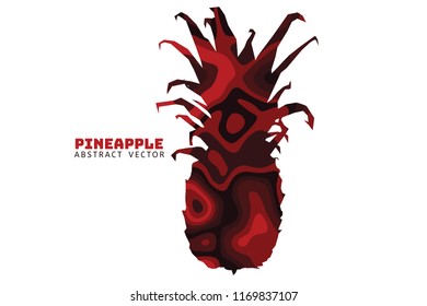 pineapple Abstract illustration vector,banner background 
