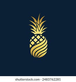 Ananas abstraktes Logo Moderner Stil 1