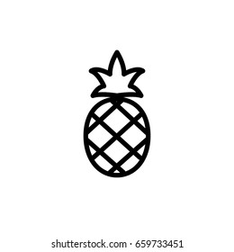 pineapple ananas icon vector