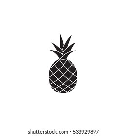 Pineapple & ananas solid icon, healthy fruit, vector graphics, a filled pattern on a white background, eps 10.