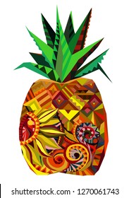 pineapple ananas vector fruit