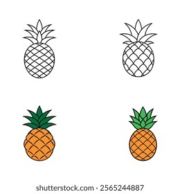 A pineapple art design set