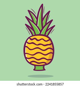 Pineapple art Vector Illustration file