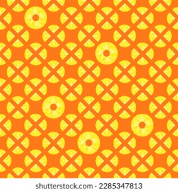 Pineapple Background BG Pattern Seamless Tropical Fruit Summer Wallpaper