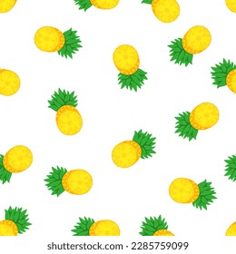 Pineapple Background BG Pattern Seamless Tropical Fruit Summer Wallpaper