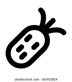 Pineapple Bold Line Vector Icon