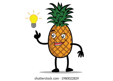Pineapple Cartoon mascot or character found a great idea