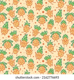 Fondo Del Patrón De Dibujo De Piña Para Empresas