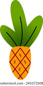 pineapple cartoon vector illustration design