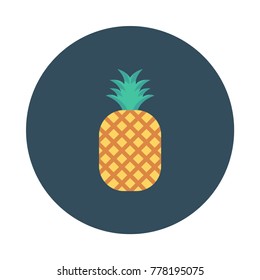 pineapple circle flat