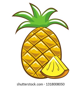 diseño de clipart piña