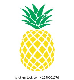 Pineapple clipart vector illustration