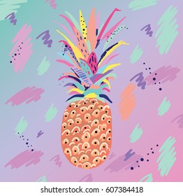 Pineapple color fruit hot sweet