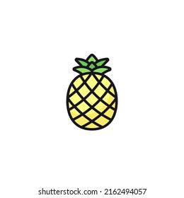 Pineapple - Color Icon Design