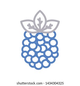 pineapple color line vector icon