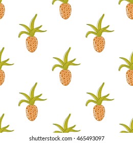 pineapple color plants pattern