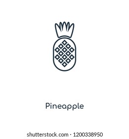 Pineapple concept line icon. Linear Pineapple concept outline symbol design. This simple element illustration can be used for web and mobile UI/UX.