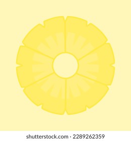 pineapple cut yellow color 1. 