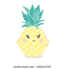 Pineapple, cute character for your design