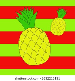 Pineapple, cute, fabric pattern, printing, fruit for screen printing, interior wall work, product display, fruit lovers, fruit event, gift wrapping paper, invitation cards, tile work, art, freshness, 