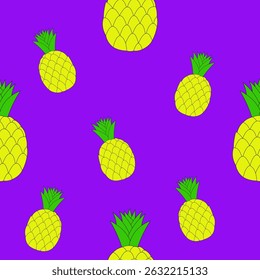 Pineapple, cute, fabric pattern, printing, fruit for screen printing, interior wall work, product display, fruit lovers, fruit event, gift wrapping paper, invitation cards, tile work, art, freshness, 