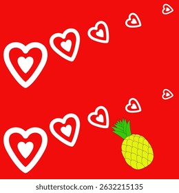 Pineapple, cute, fabric pattern, printing, fruit for screen printing, interior wall work, product display, fruit lovers, fruit event, gift wrapping paper, invitation cards, tile work, art, freshness, 