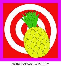 Pineapple, cute, fabric pattern, printing, fruit for screen printing, interior wall work, product display, fruit lovers, fruit event, gift wrapping paper, invitation cards, tile work, art, freshness, 