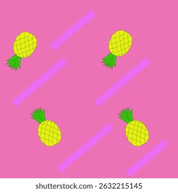 Pineapple, cute, fabric pattern, printing, fruit for screen printing, interior wall work, product display, fruit lovers, fruit event, gift wrapping paper, invitation cards, tile work, art, freshness, 