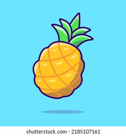 Pineapple cute icon vector illustration design