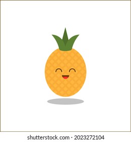 Pineapple cute kawaii style design