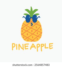 a pineapple design element vector
