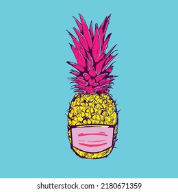 pineapple design with several accessories and also has a variety of colors